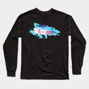 Blue burst 370z Long Sleeve T-Shirt